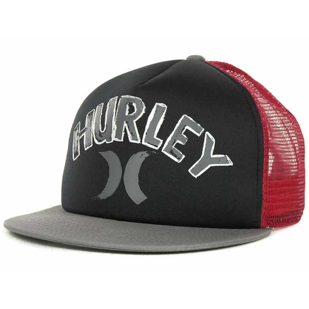 Hurley Foam Mesh Trucker Snapback Cap Hat